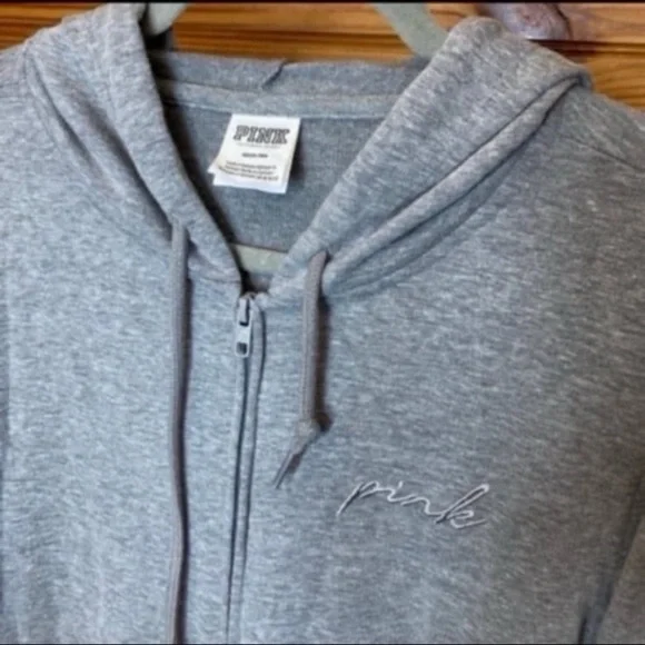 Victoria's Secret PINK bling peach rhinestone jacket medium - Picture 2 of 5